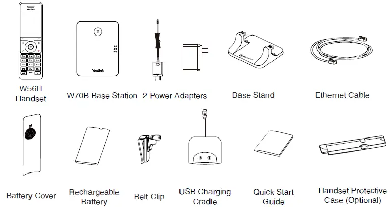Yealink W76P DECT IP Phone User Guide Fig1