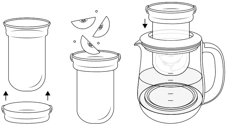 AROMA AWK 701 Electric Tea Maker - glass