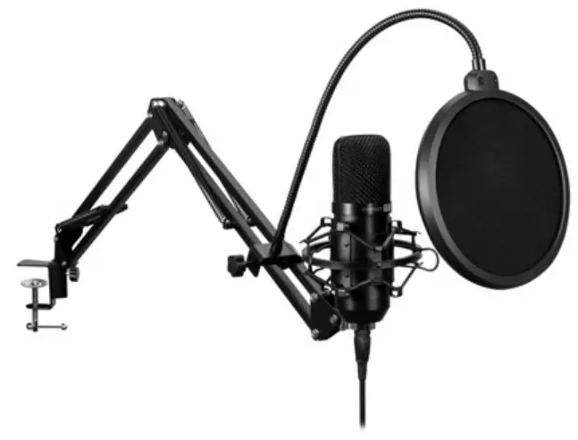 connect IT CMI 9010 BK Microphone for PC and Laptop-