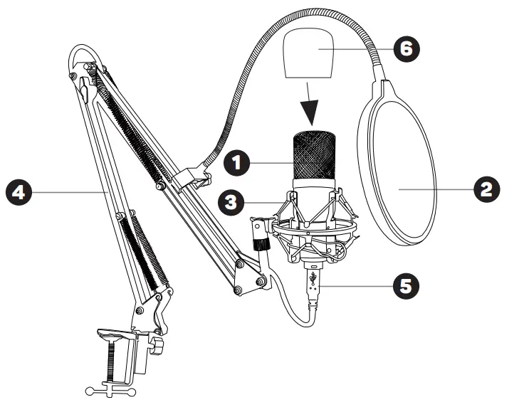 connect IT CMI 9010 BK Microphone for PC and Laptop-fig1
