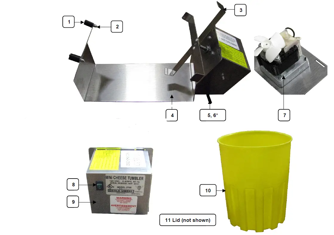 GOLD MEDAL 2705 Mini Cheese Corn Tumbler fig2