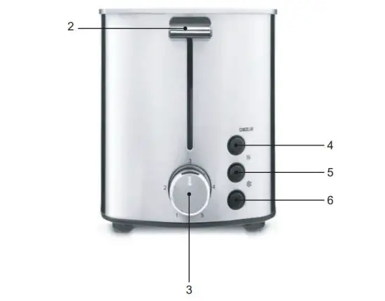 zelmer ZTS7985 850W 2 Slice Toaster - figure 2