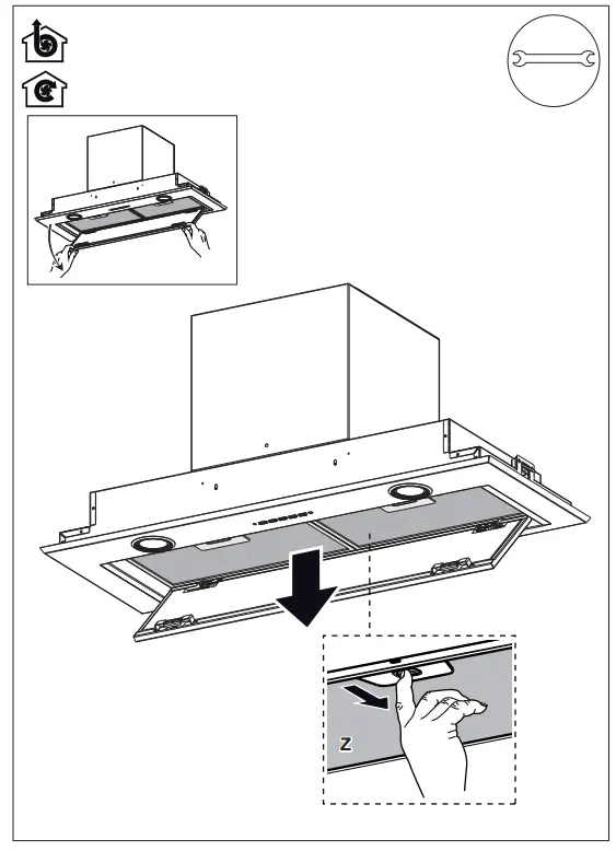 AEG DGE5660HM 54cm Integrated Rangehood - 16