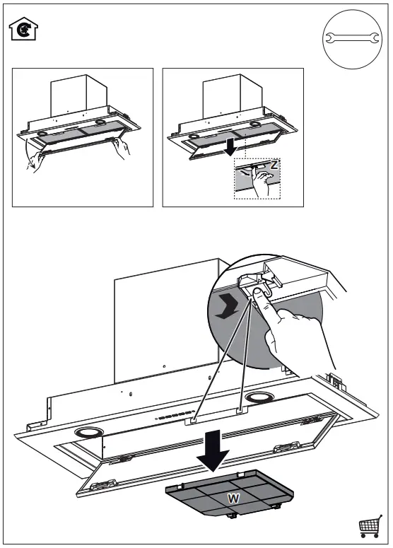 AEG DGE5660HM 54cm Integrated Rangehood - 17
