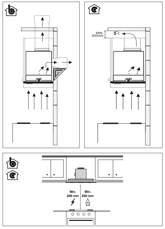 AEG DGE5660HM 54cm Integrated Rangehood - 3