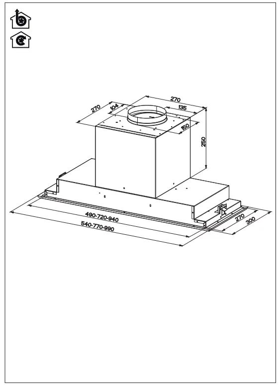 AEG DGE5660HM 54cm Integrated Rangehood - 4