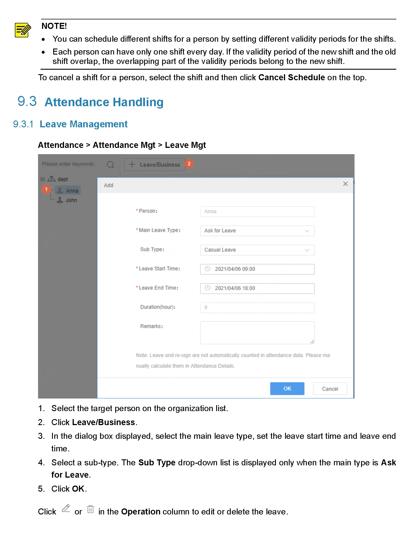Attendance Management