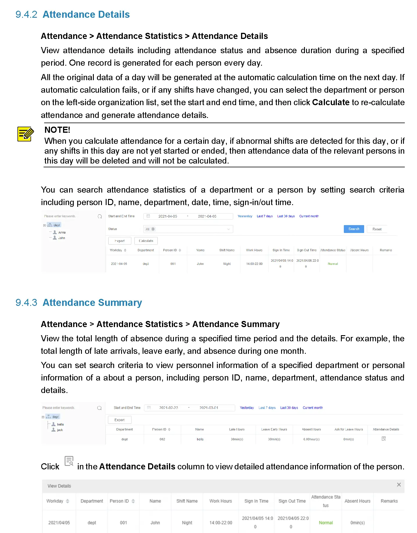 Attendance Management