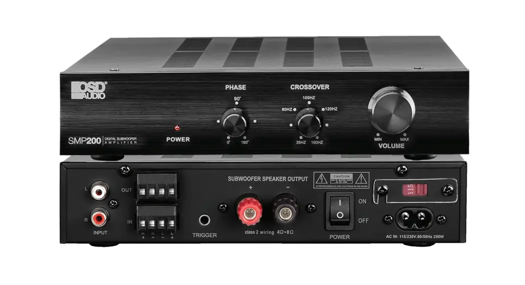 Osd Audio Smp200 Digital Subwoofer Amplifier Owner's Manual Osd Audio Smp200 Digital Subwoofer Amplifier Owner's Manual