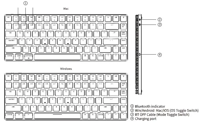 Keychron K3 Bluetooth Mechanical Keyboard - keyboard