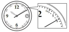 a close up of a clock
