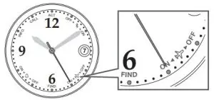 a close up of a clock