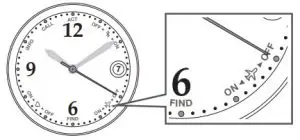 a close up of a clock