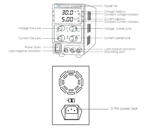 SKY TOPPOWER STP3005D Variable 30V 5A 3 Digital Switching Regulated Lab Power Supply - majorities.