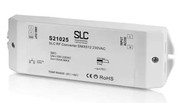 SLC DMX512 RF Converter 230VAC productt