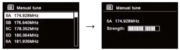 REVO B00GA0805G Internet DAB DAB+ and FM Digital Radio with Bluetooth Instruction Manual - Scroll Joystick to select the channel you wanted