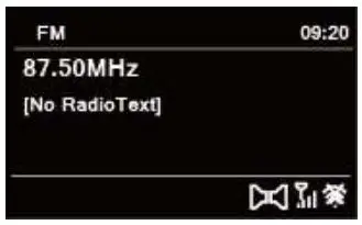 REVO B00GA0805G Internet DAB DAB+ and FM Digital Radio with Bluetooth Instruction Manual - Selecting FM Mode