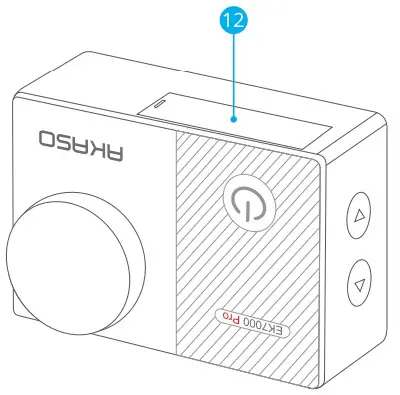 AKASO Action Camera with Touch Screen EIS Adjustable elect Button