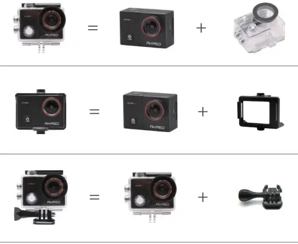 AKASO Action Camera with Touch Screen EIS Adjustable equipment