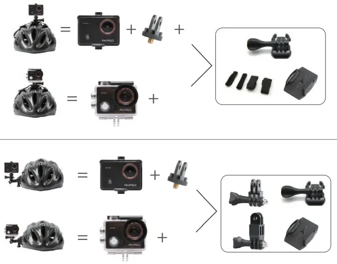 AKASO Action Camera with Touch Screen EIS Adjustable equipment2