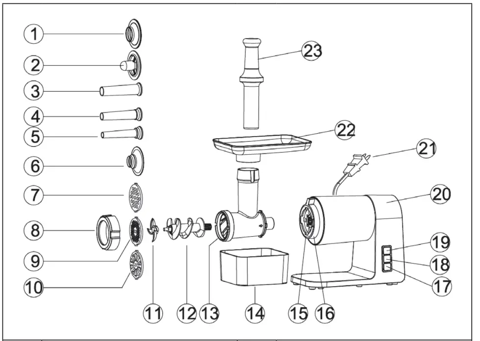 KLARSTEIN 10034244 METT MAX Meat Grinder - Fig