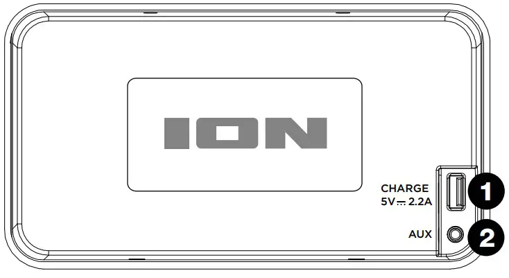 ION Pathfinder Bluetooth Speaker with Top Panel