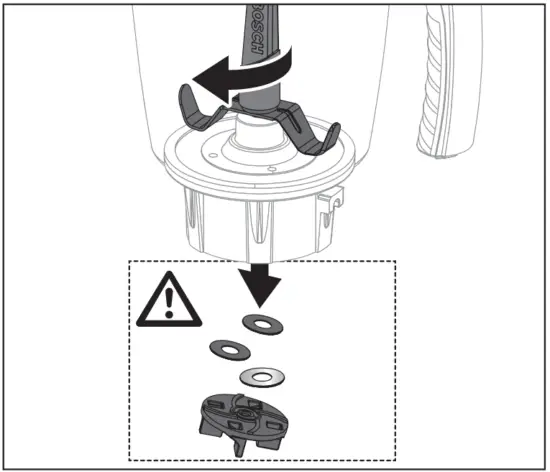 Blade changing procedure