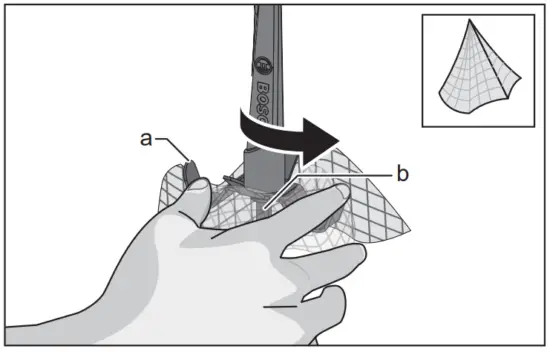 Blade changing procedure