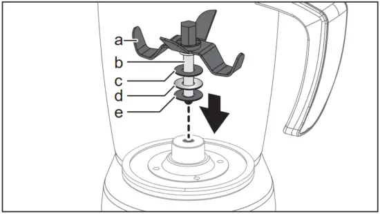 Blade changing procedure