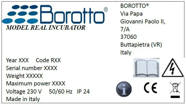 Borotto Real 24 Automatic Egg Incubator FIG 6