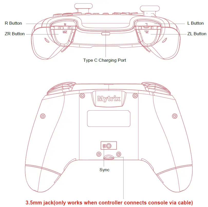 Mytrix MTNSPC-S01 Wireless Controller 2