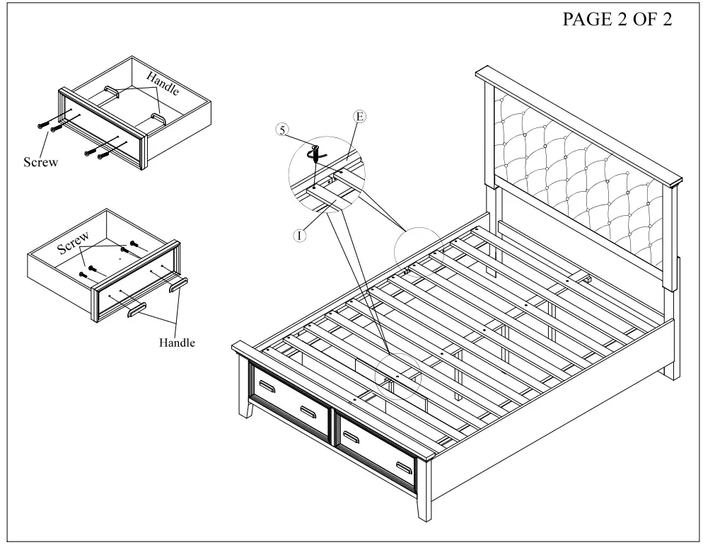 cymax SAN-Q4N Sandy Dresser and Mirror Bedroom Set-5