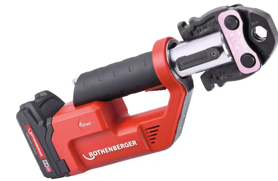 ROTHENBERGER 1000003456 ROMAX Compact TT Brushless Cordless Compact Press Machine and Jaws