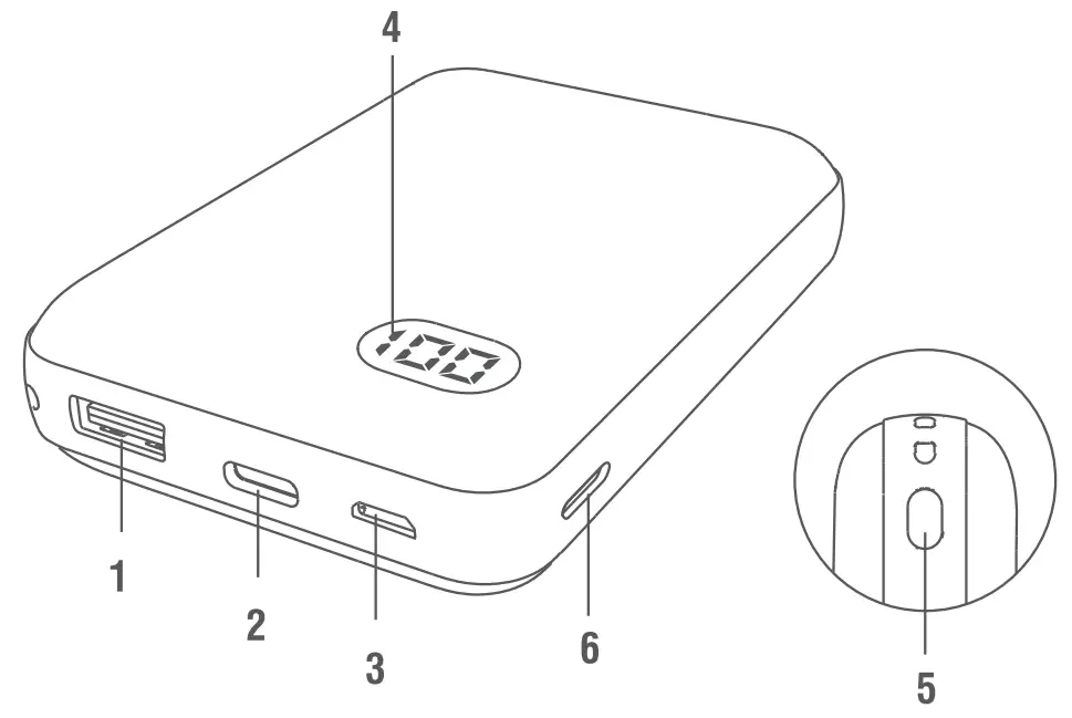 Sabrent PB-YS10 10000 mAh Power Bank - fig