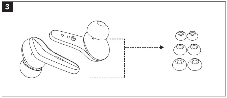 CALIBER TWS100A Active Noise Cancelling True Wireless Stereo Earbuds - Figure 2