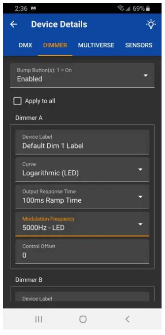 CITY THEATRICAL 5943 QolorFLEX 5x2 5A 24GHz Multiverse Dimmer - app 4