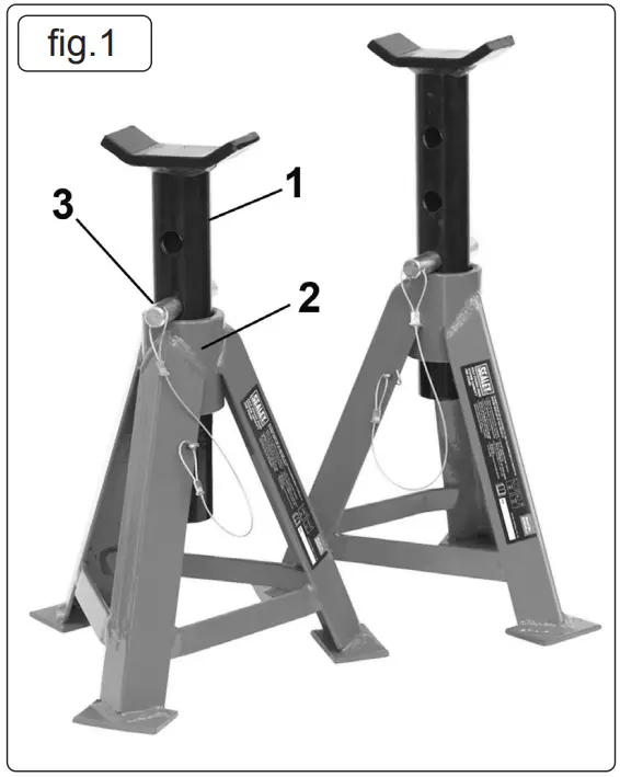 SEALEY-AS3000.V3-Axle-Stands-Pair-2.5tonn-eCapacity-Per-Stand-FIG-3