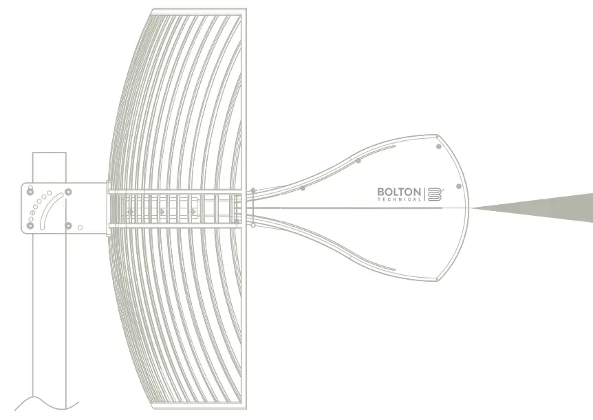 BOLTON TECHNICAL BT974822 Long Ranger Ultra High Gain Parabolic Antenna - fig 12