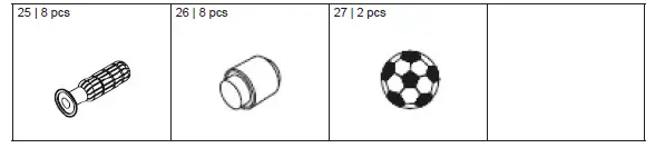NORDIC Games 809-041 Portable Table football Soccer Game fig (2)