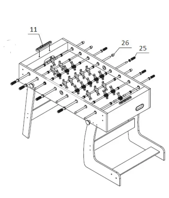 NORDIC Games 809-041 Portable Table football Soccer Game fig (8)