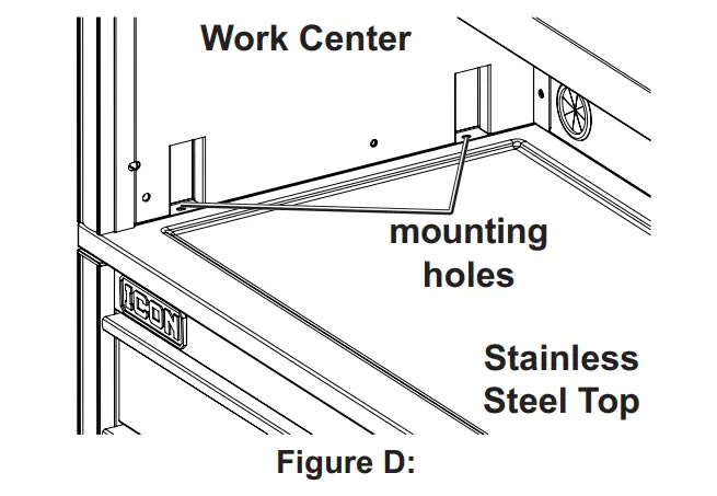 iCON 56143 73-Inch Professional Work Center Hutch-5