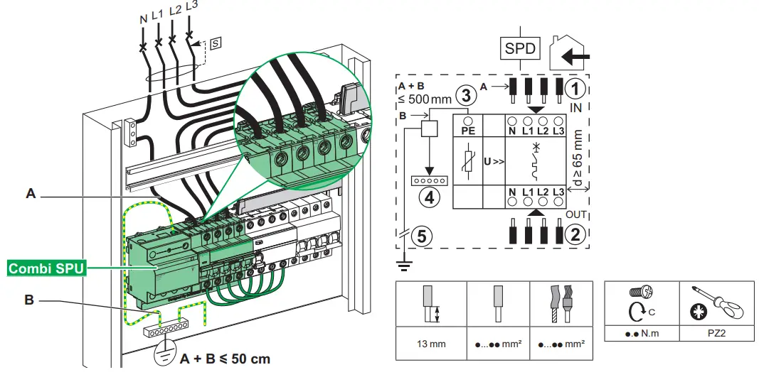 Schneider Electric Acti9 Combi Surge protector-2