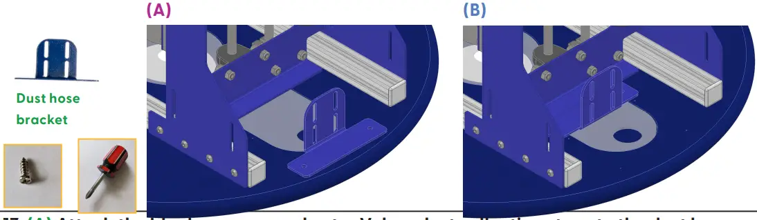 Drew’s Note: The M2 needs about 8-10lbs (4kg) of weight to move properly and safely keep the bit held to your material using gravity. That’s why we use two bricks!