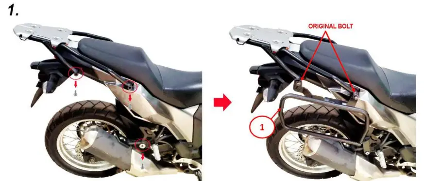 SHAD 4P Kit Kawasaki Versys 250-300 X 17 20 - Figure 1