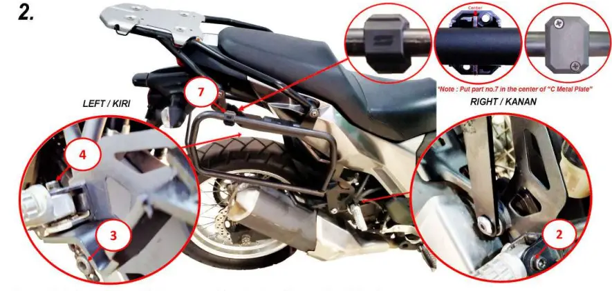 SHAD 4P Kit Kawasaki Versys 250-300 X 17 20 - Figure 2