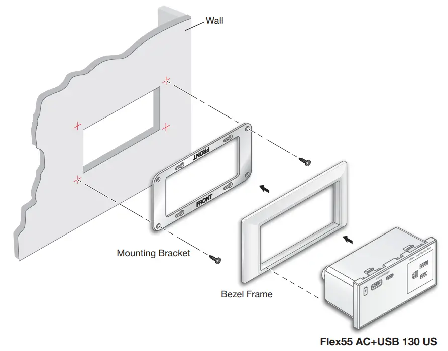 Extron Flex55 112 Mounting Kit fig 1