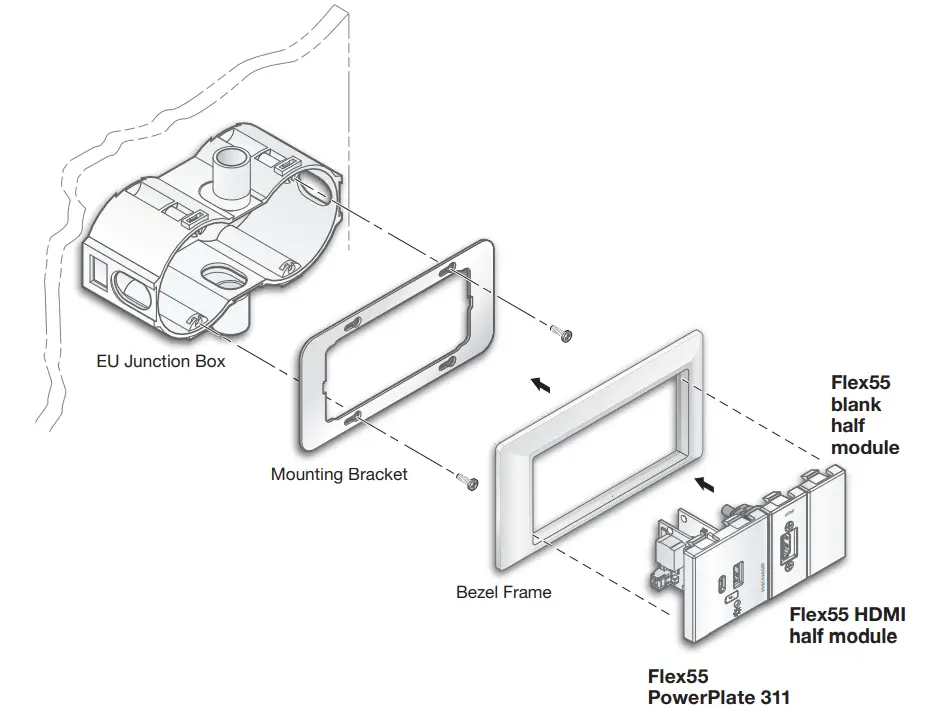 Extron Flex55 112 Mounting Kit fig 2