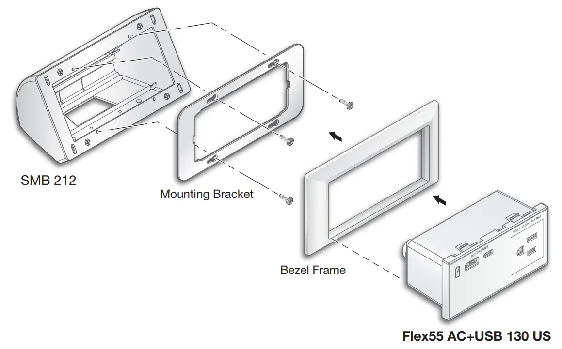 Extron Flex55 112 Mounting Kit fig