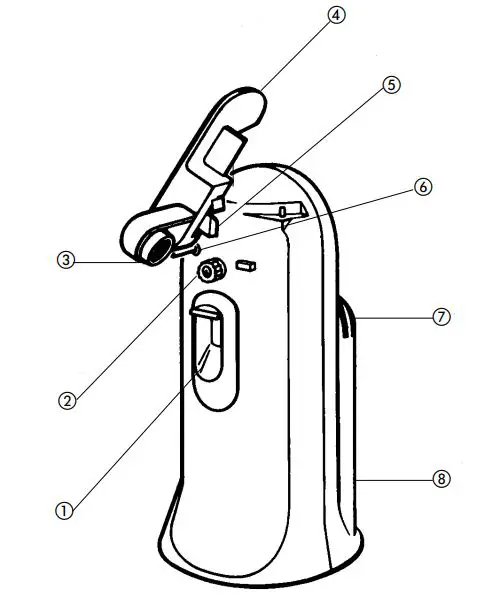 KENWOOD CO606 Electric 3-in-1 Can Opener - Key