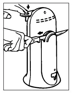 KENWOOD CO606 Electric 3-in-1 Can Opener - Using the Knife Sharpener